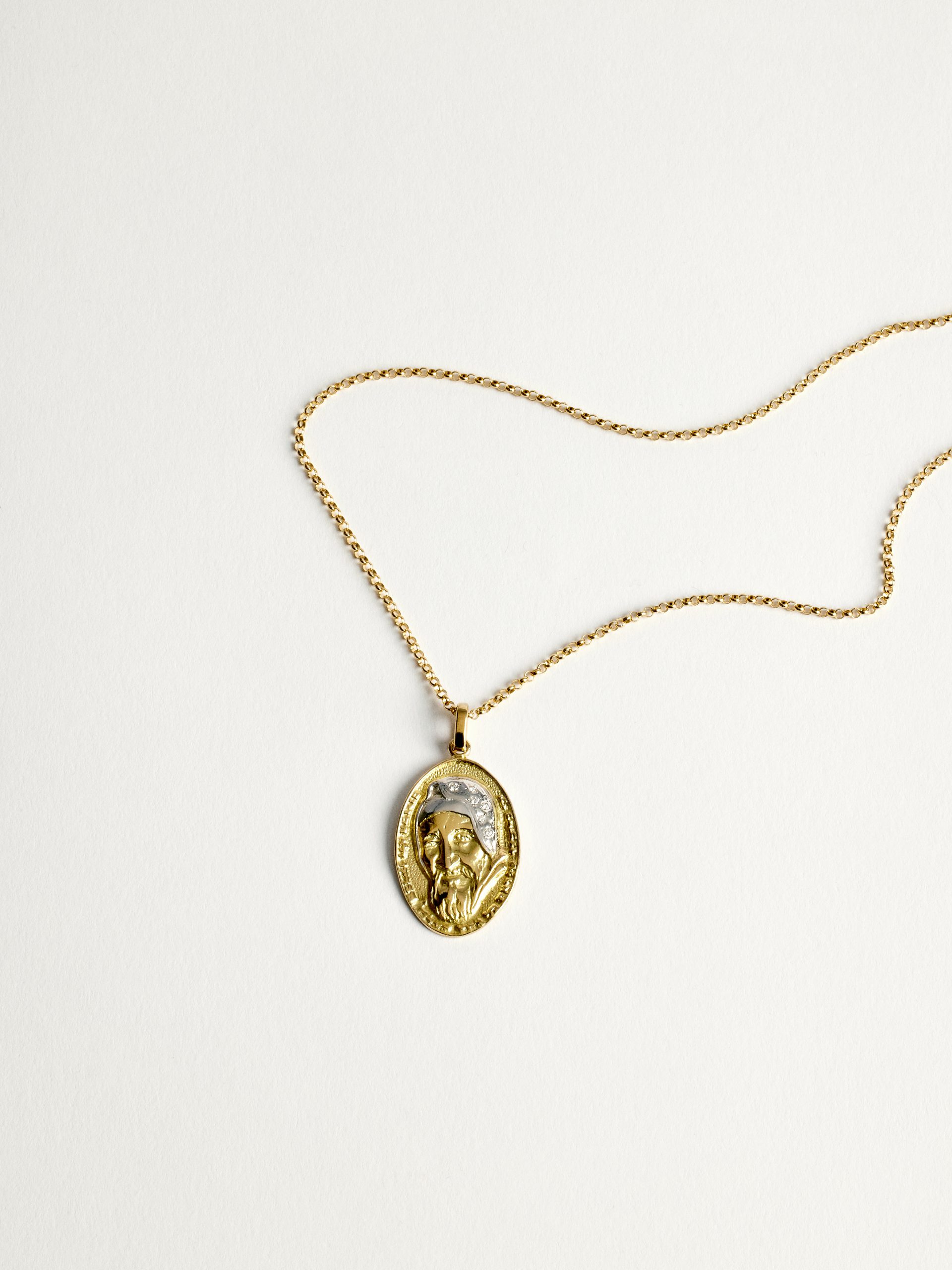 20240205_TheDrays_0290 Pendentif diamant et or jaune baba pavé | The Drays