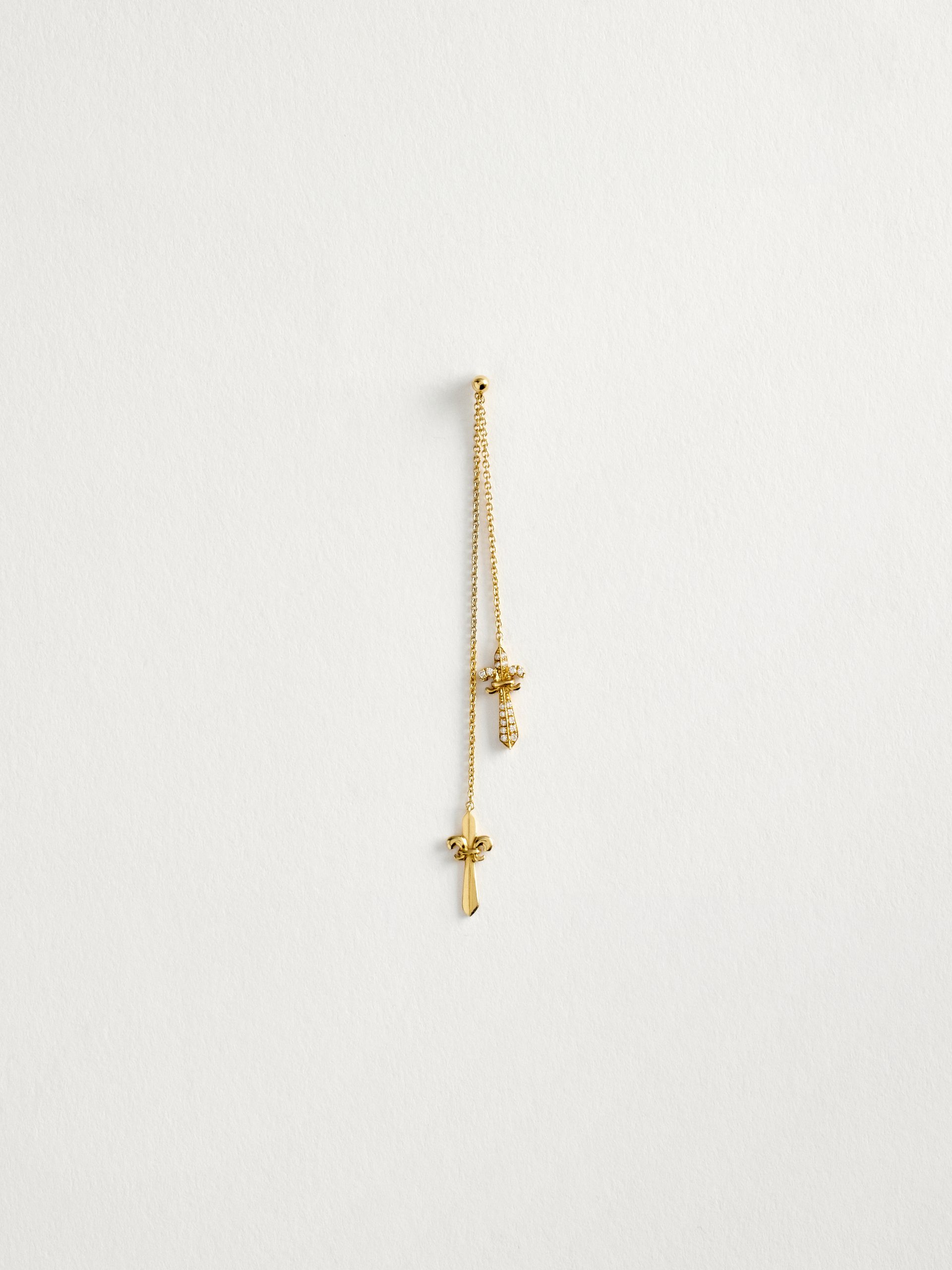 20240205_TheDrays_0908 Boucles d'oreilles diamant et or jaune charms'n chain orcrist | The Drays