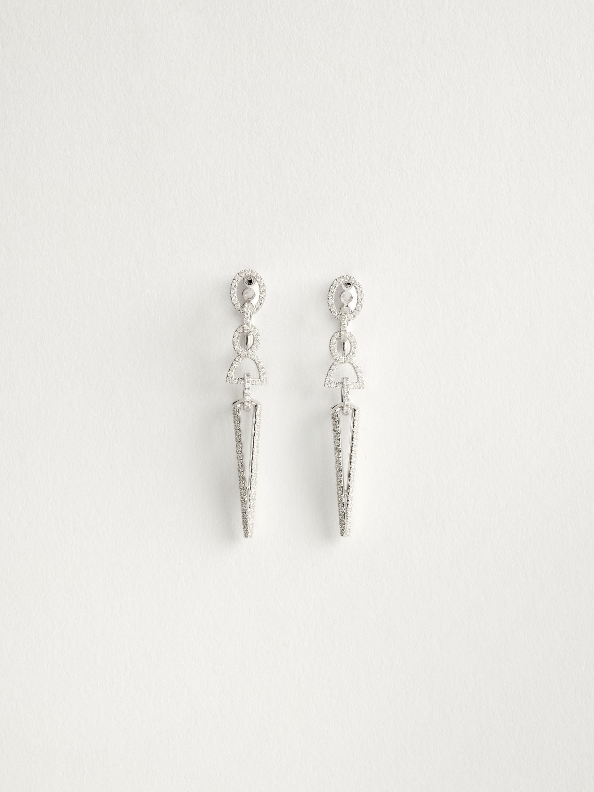 20240205_TheDrays_0922 Boucles d'oreilles diamant en or blanc stalactite