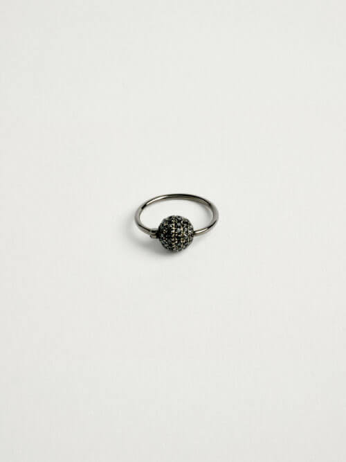 Piercing diamant rond et or noir | The Drays